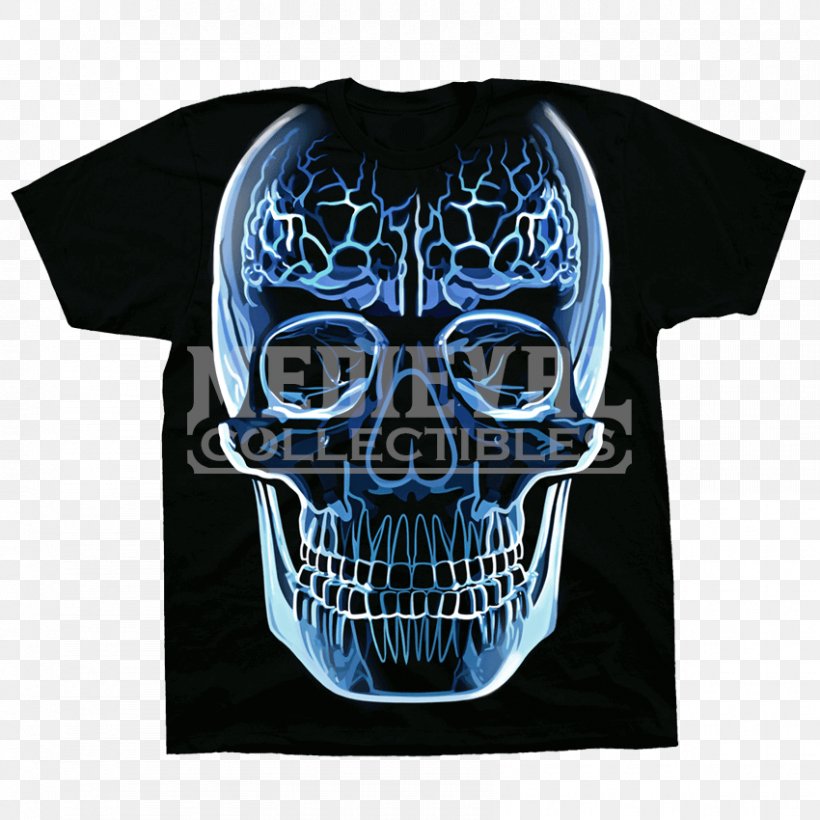 Long-sleeved T-shirt Long-sleeved T-shirt Skull Calavera, PNG, 850x850px, Tshirt, Blue, Bone, Brand, Calavera Download Free