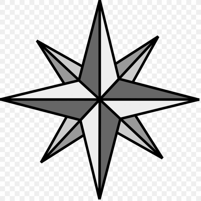 Nautical Star Tattoo Organization, PNG, 1024x1024px, Nautical Star, Area, Artwork, Black And White, Leaf Download Free