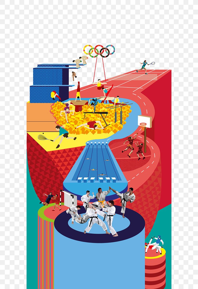 2016 Summer Olympics Rio De Janeiro Olympic Sports, PNG, 600x1200px, Rio De Janeiro, Art, Athlete, Cartoon, Multisport Event Download Free