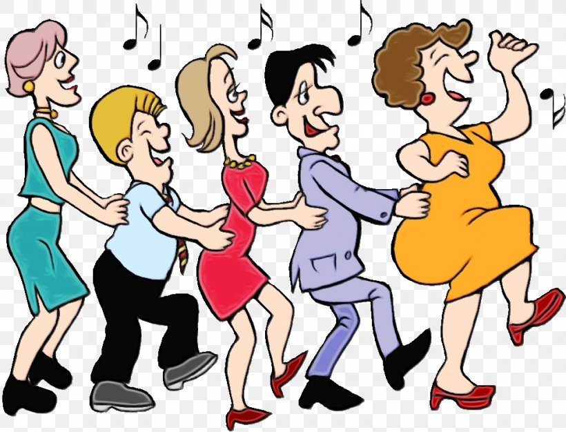 Group Of People Background, PNG, 980x749px, Watercolor, Cartoon, Celebrating, Choreography, Conversation Download Free