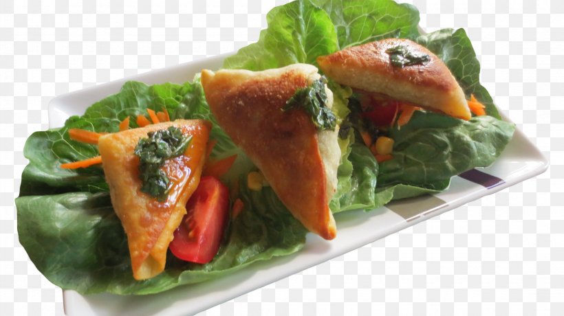 Samosa Vegetarian Cuisine Spinach Salad Recipe Food, PNG, 2200x1235px, Samosa, Caesar Salad, Cooking, Cuisine, Dish Download Free