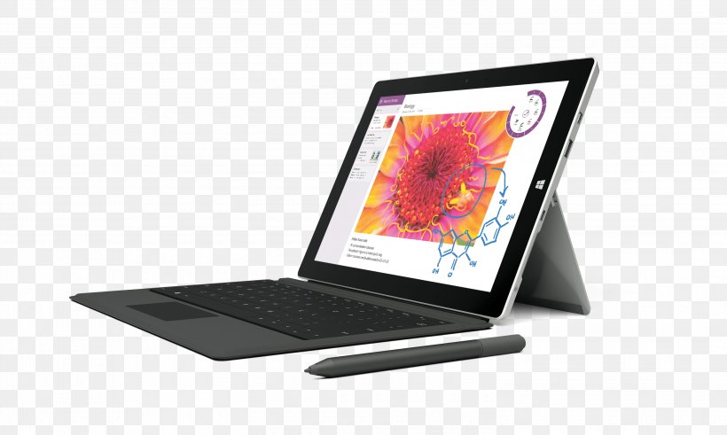 Surface Pro 3 Intel Atom Surface 3, PNG, 3000x1800px, Surface Pro 3, Atom, Computer, Computer Monitor Accessory, Display Device Download Free