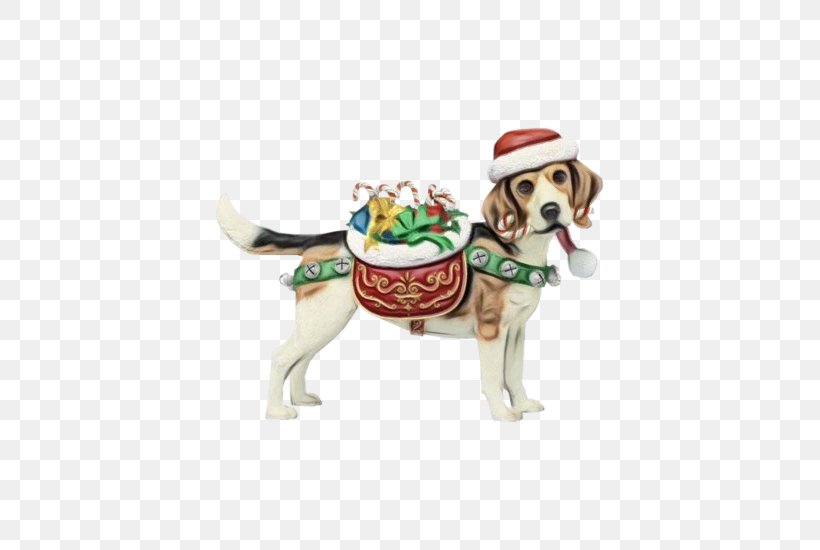 Watercolor Christmas, PNG, 550x550px, Watercolor, Beagle, Breed, Christmas Day, Christmas Ornament Download Free