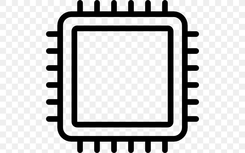 Integrated Circuits & Chips, PNG, 512x512px, Integrated Circuits Chips, Black And White, Central Processing Unit, Computer Hardware, Electronics Download Free