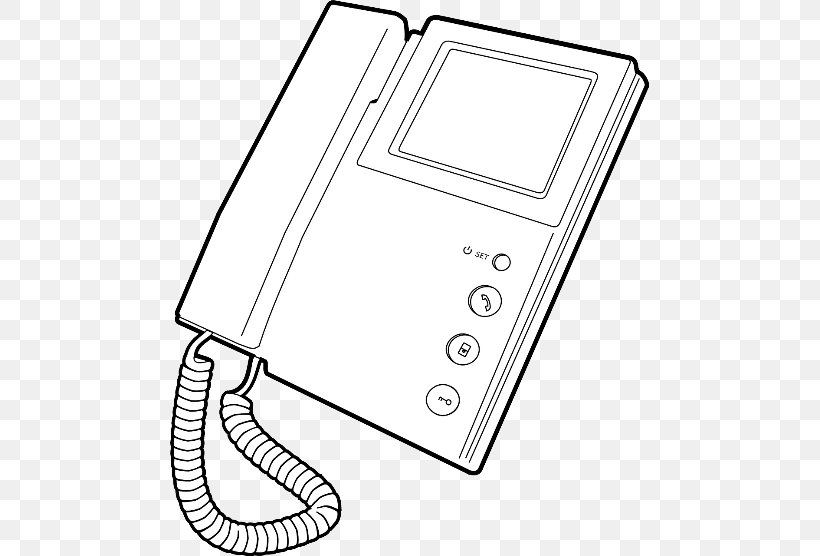 Telephone VoIP Phone Drawing Clip Art, PNG, 479x556px, Telephone, Area, Black And White, Corded Phone, Drawing Download Free