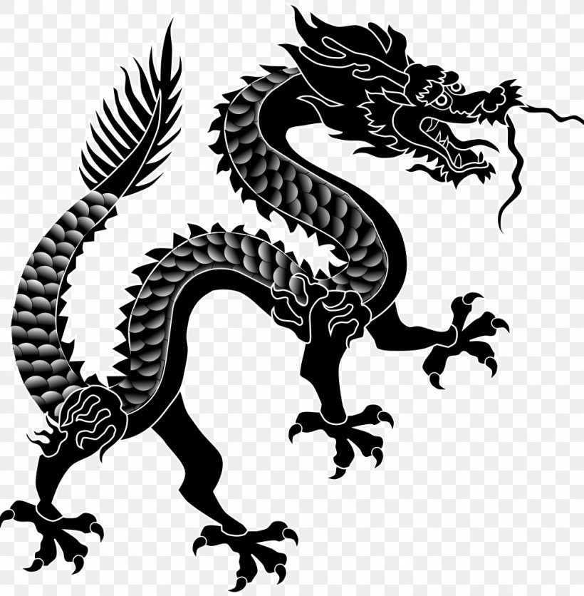 Chinese Dragon Chinese Zodiac Chinese Calendar, PNG, 1004x1024px, Dragon, Astrological Sign, Astrology, Black And White, Chinese Astrology Download Free