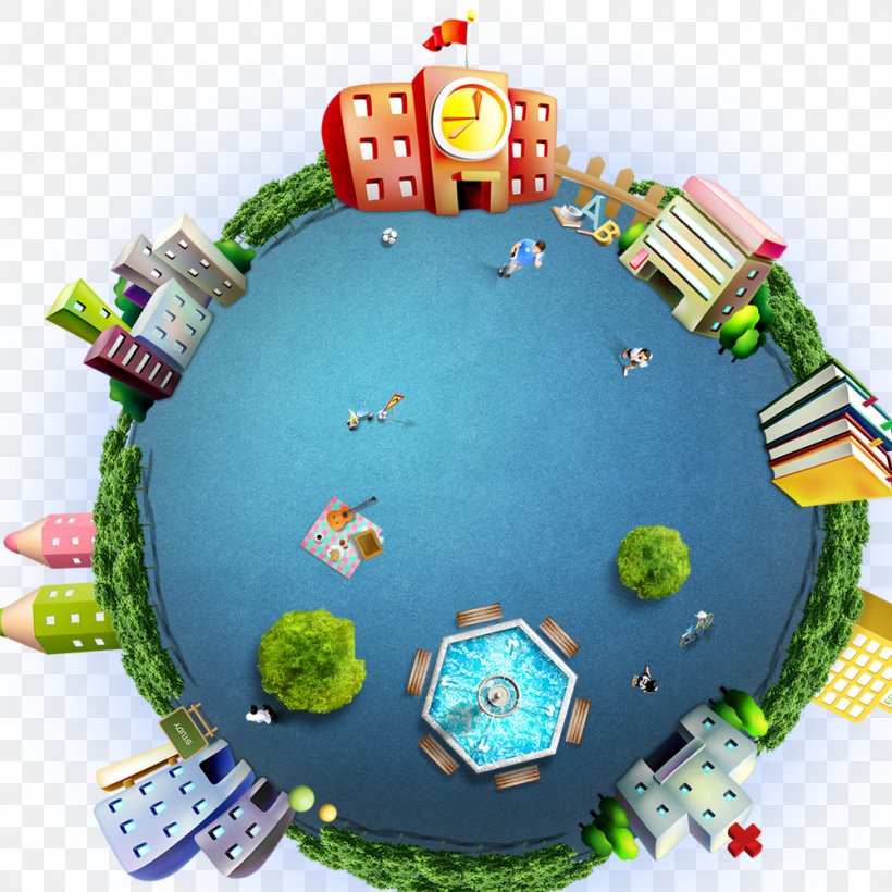 Earth Cartoon Graphic Design Clip Art, PNG, 1000x1000px, Earth, Architecture, Birthday Cake, Cake, Cake Decorating Download Free