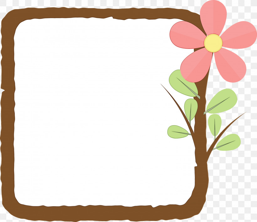 Floral Design, PNG, 3000x2590px, Flower Frame, Branching, Floral Design, Flower, Line Download Free