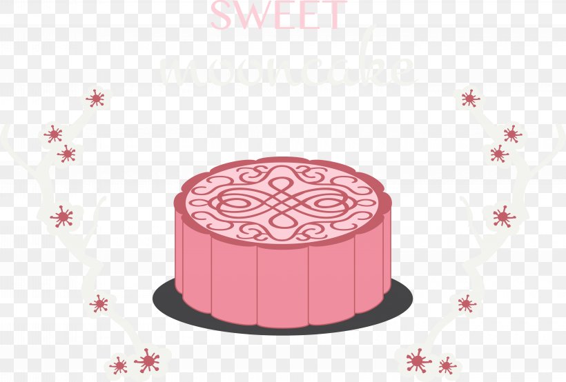 Mooncake Euclidean Vector, PNG, 5640x3812px, Mooncake, Baking, Bread, Buttercream, Cake Download Free