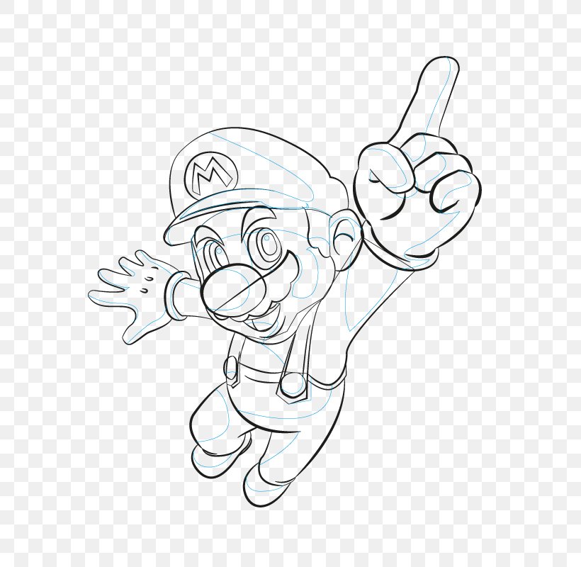 Sketch Mario Bros. Drawing Pencil How To Draw, PNG, 800x800px, Watercolor, Cartoon, Flower, Frame, Heart Download Free