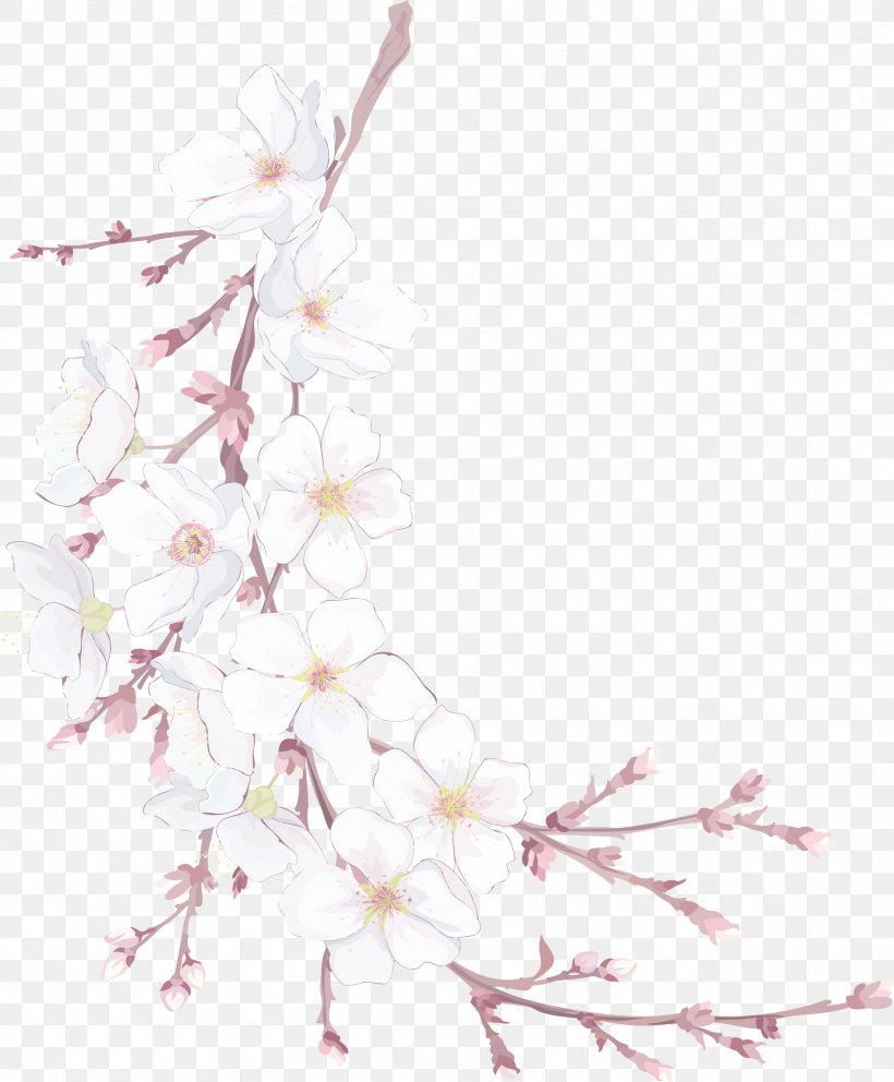 Flowers, PNG, 2536x3068px, Cherry Blossom, Blossom, Branch, Color, Computer Software Download Free
