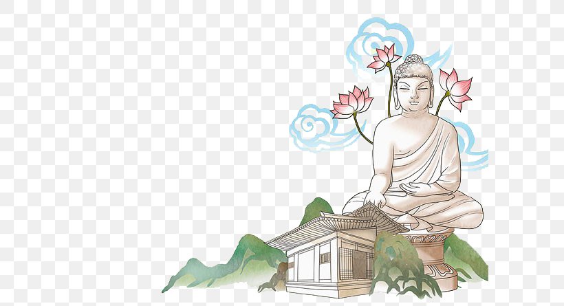 Seokguram Buddhahood Buddharupa Buddhism Illustration, PNG, 600x445px, Watercolor, Cartoon, Flower, Frame, Heart Download Free