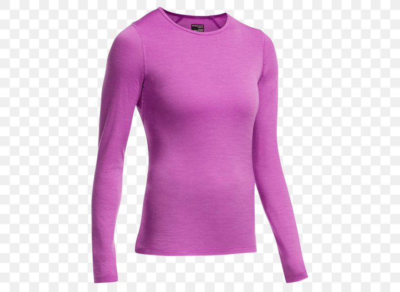 Long-sleeved T-shirt Long-sleeved T-shirt Lilac Purple, PNG, 600x600px, Tshirt, Active Shirt, Icebreaker, Joint, Lilac Download Free