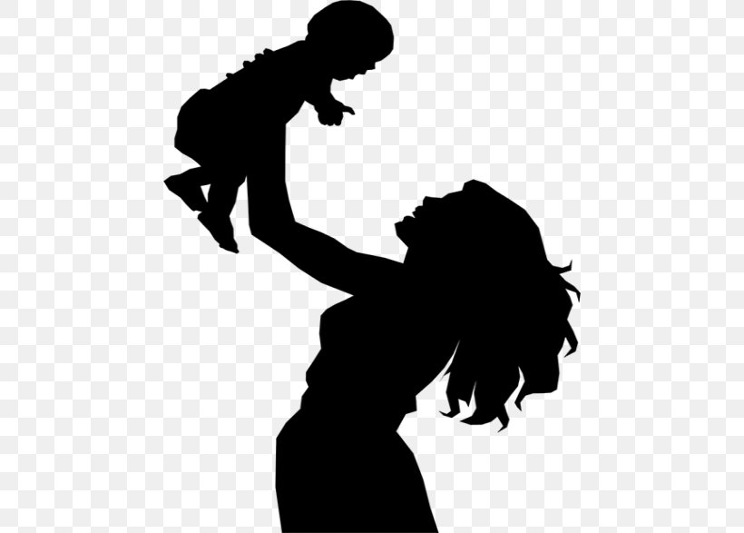 mother holding baby silhouette png