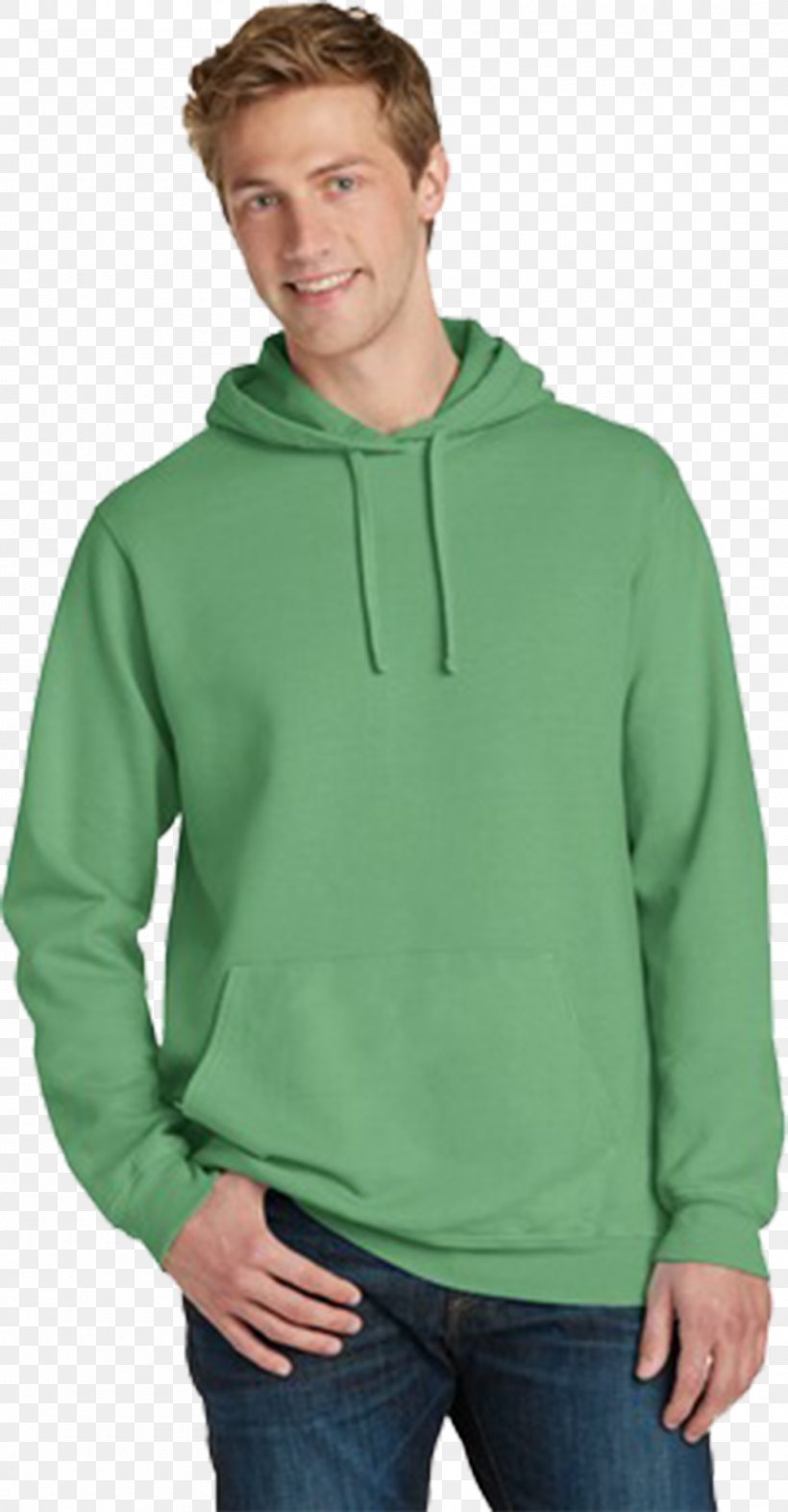 Hoodie T-shirt Zipper Polar Fleece, PNG, 1000x1919px, Hoodie, Bluza, Clothing, Crew Neck, Green Download Free