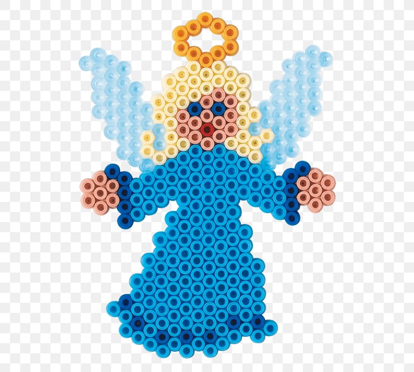 Bead Santa Claus Christmas Day Pattern Rudolph, PNG, 591x737px, Bead, Angel, Art, Beadwork, Blue Download Free