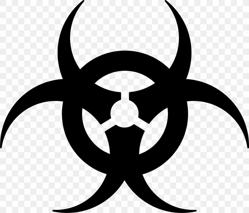 Biological Hazard Laboratory Contamination Symbol, PNG, 1600x1367px, Biological Hazard, Artwork, Black And White, Contamination, Dangerous Goods Download Free