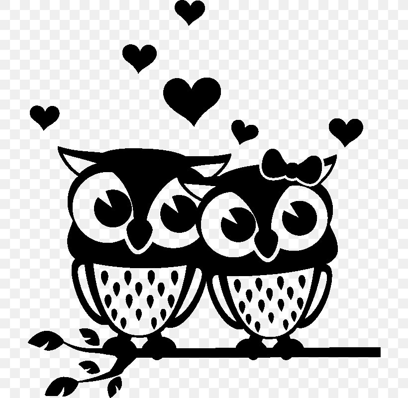 Love Couple Heart, PNG, 800x800px, Owl, Ambiance Sticker, Animal, Bird, Black Download Free