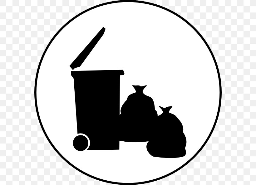 Rubbish Bins & Waste Paper Baskets Symbol Recycling Clip Art, PNG, 600x593px, Waste, Area, Artwork, Black, Black And White Download Free