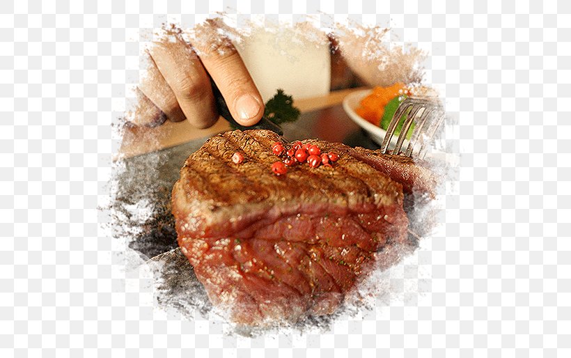 Beef Tenderloin Roast Beef Rib Eye Steak Red Meat Veal, PNG, 549x514px, Watercolor, Cartoon, Flower, Frame, Heart Download Free