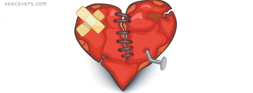 Broken Heart Clip Art, PNG, 851x315px, Watercolor, Cartoon, Flower, Frame, Heart Download Free