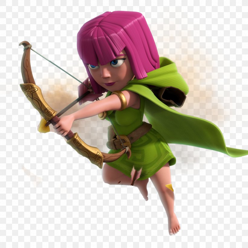Clash Of Clans Archer Game Clash Royale Supercell, PNG, 900x900px, Clash Of Clans, Action Figure, Archer, Clash Royale, Fictional Character Download Free