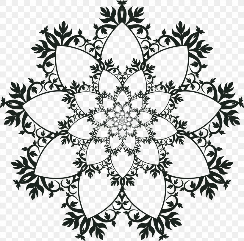 Ornament Mandala Art Pattern, PNG, 2332x2302px, Ornament, Area, Art, Black, Black And White Download Free