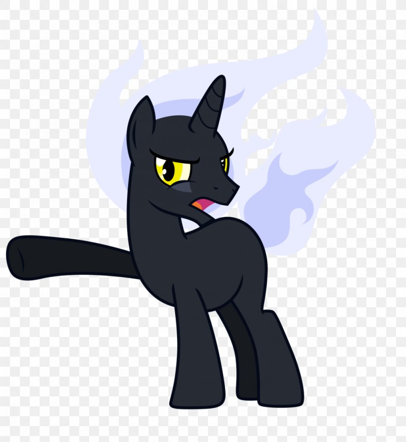 Black Cat Kitten Whiskers Horse, PNG, 1024x1114px, Black Cat, Black, Black M, Carnivoran, Cartoon Download Free