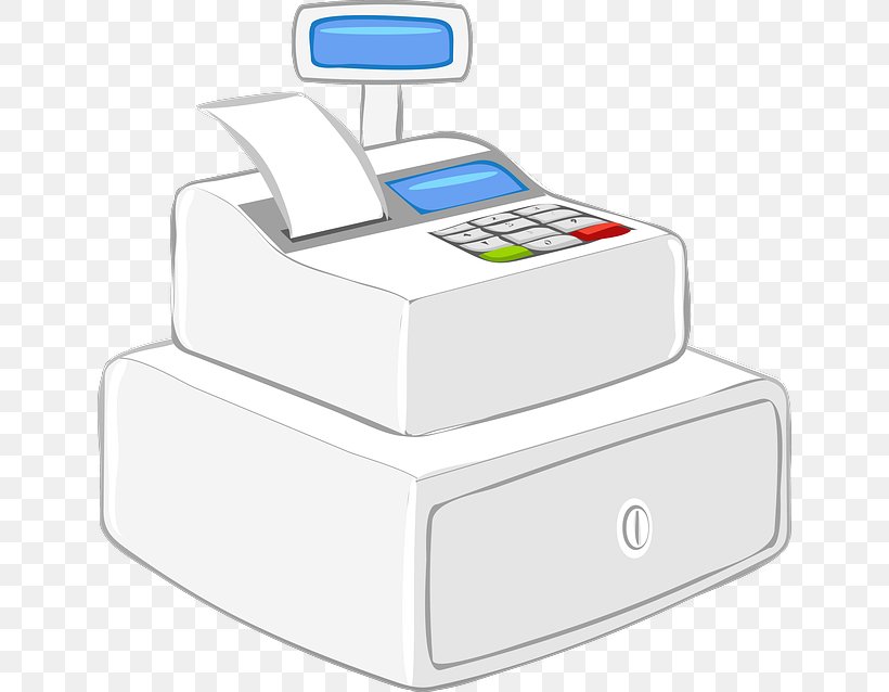 Cash Register Money Cashier Clip Art, PNG, 640x638px, Cash Register, Cashier, Computer, Currencycounting Machine, Material Download Free