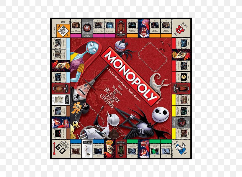 USAopoly Monopoly The Nightmare Before Christmas: The Pumpkin King Hasbro Monopoly YouTube, PNG, 600x600px, Monopoly, Board Game, Christmas, Game, Games Download Free
