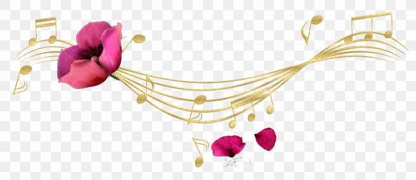 Musical Note Staff Clef, PNG, 3942x1713px, Watercolor, Cartoon, Flower, Frame, Heart Download Free