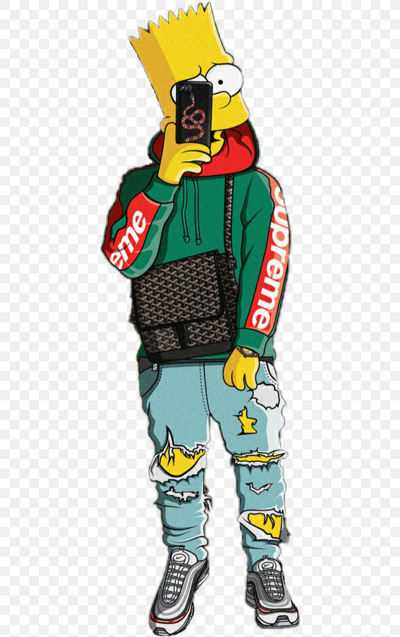 Bart Simpson A Bathing Ape Image Supreme Drawing, PNG