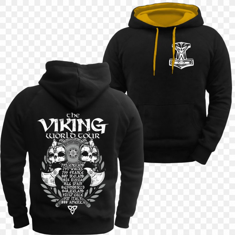 Hoodie T-shirt Odin Viking World Museum, PNG, 1300x1300px, Hoodie, Black, Bluza, Brand, Clothing Download Free