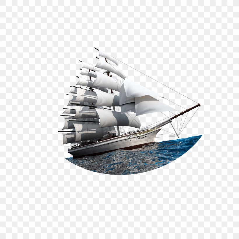 Sailing Ship, PNG, 3000x3000px, Sailing Ship, Artworks, Barque, Boat, Brig Download Free