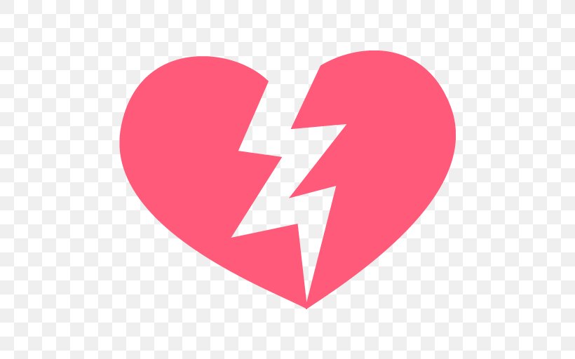 Emoji Broken Heart Symbol Emoticon, PNG, 512x512px, Watercolor, Cartoon, Flower, Frame, Heart Download Free