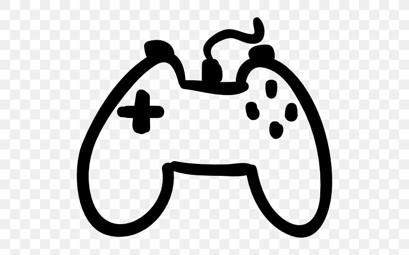 PlayStation 4 Game Controllers Video Game, PNG, 512x512px, Playstation 4, Black, Black And White, Drawing, Game Controllers Download Free