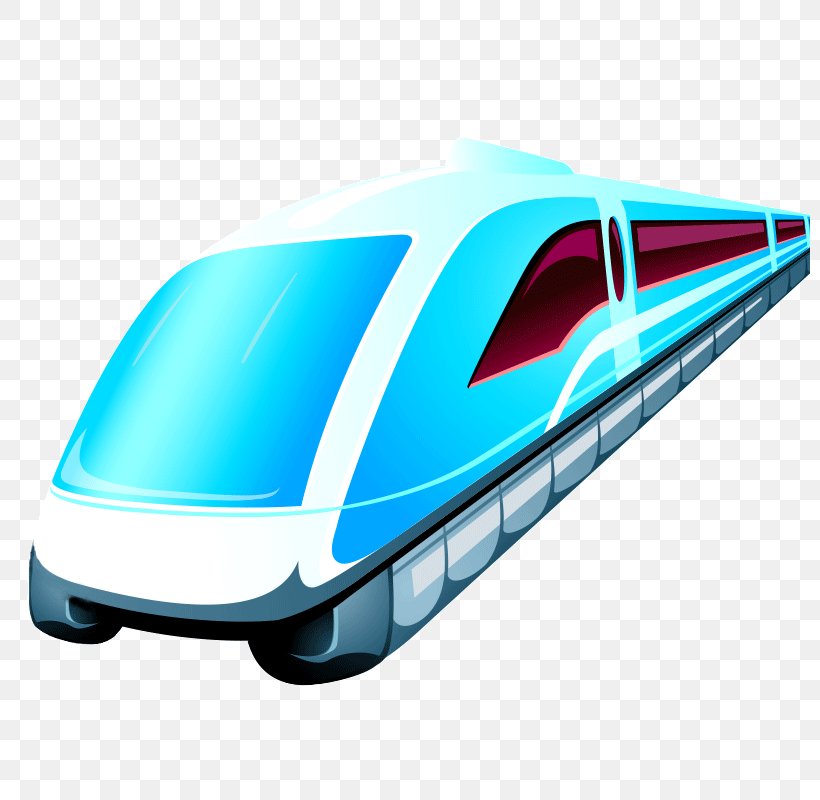 Train Rail Transport Maglev Railway, PNG, 800x800px, Train, Aqua, Automatic Train Operation, Automotive Design, Automotive Exterior Download Free