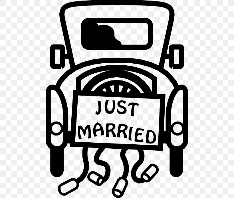 Car Marriage Wedding Drawing Clip Art, PNG, 500x694px, Car, Area, Black And White, Brand, Classic Car Download Free