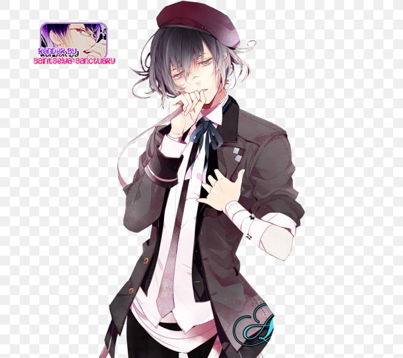 Diabolik Lovers Azusa Fan Art Video Game, PNG, 1024x910px, Watercolor, Cartoon, Flower, Frame, Heart Download Free