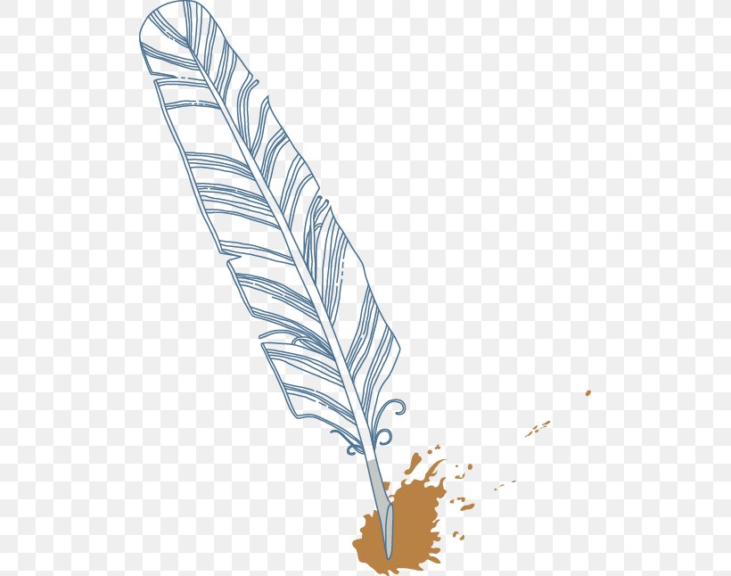 Feather Quill, PNG, 507x646px, Feather, Artworks, Business Card, Creativity, Illustrator Download Free