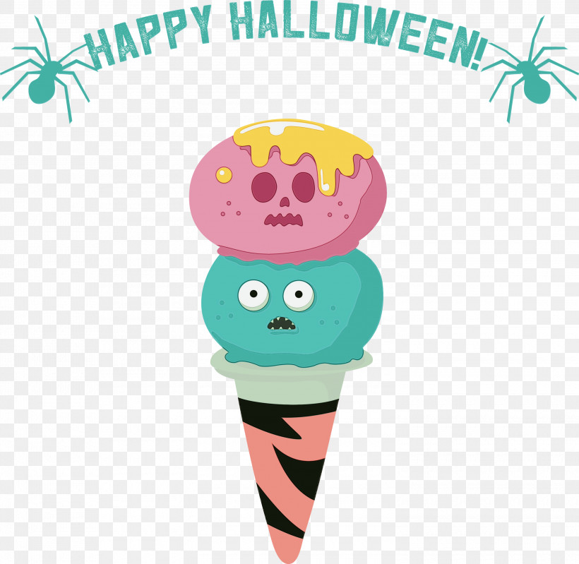 Ice Cream, PNG, 3000x2924px, Happy Halloween, Chocolate, Chocolate Ice Cream, Cream, Drawing Download Free