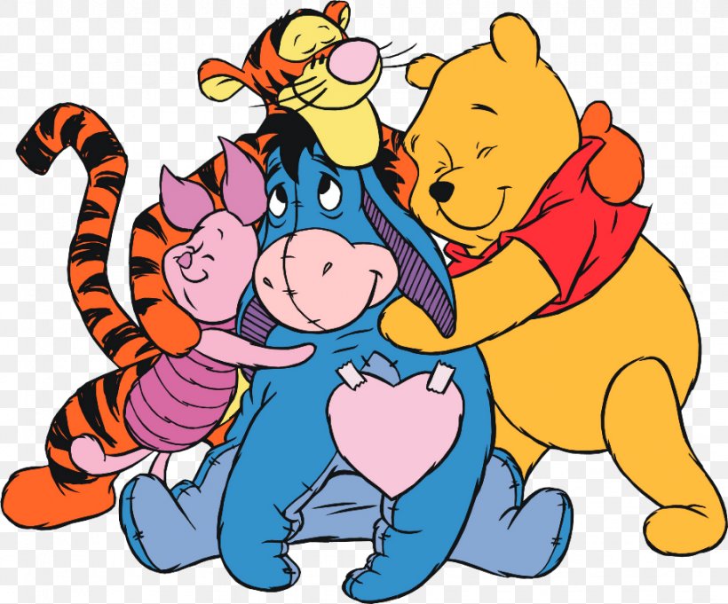 Tigger Piglet Eeyore Roo Winnie-the-Pooh, PNG, 924x768px, Watercolor, Cartoon, Flower, Frame, Heart Download Free