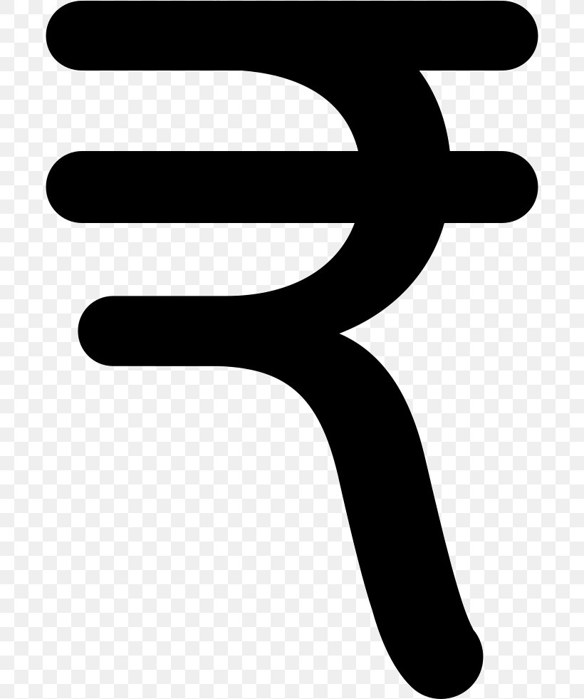 Indian Rupee Sign Currency Symbol, PNG, 692x981px, India, Black, Black And White, Currency, Currency Symbol Download Free