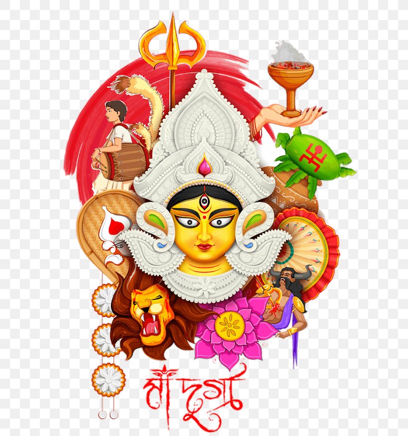 Durga Puja Navaratri Lakshmi, PNG, 656x875px, 2018, Durga Puja, Art, Christmas Ornament, Diwali Download Free