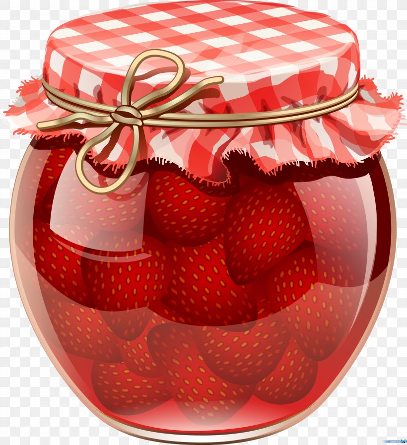 Gelatin Dessert Fruit Preserves Jar Clip Art, PNG, 3224x3530px, Gelatin Dessert, Berry, Biscuit Jars, Food, Fruit Download Free