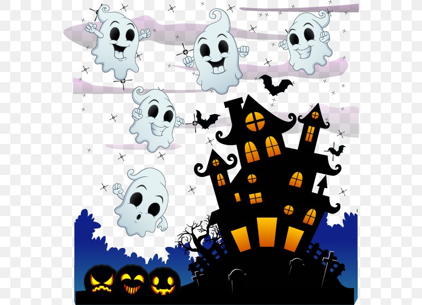 Halloween Illustration, PNG, 576x593px, Halloween, Alien Huang, Art, Bone, Cartoon Download Free