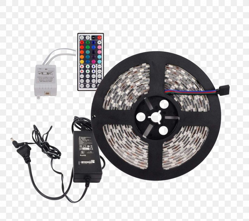 LED Strip Light Light-emitting Diode RGB Color Model Remote Controls, PNG, 1600x1419px, Light, Ac Power Plugs And Sockets, Battery Pack, Chip Carrier, Electronics Download Free