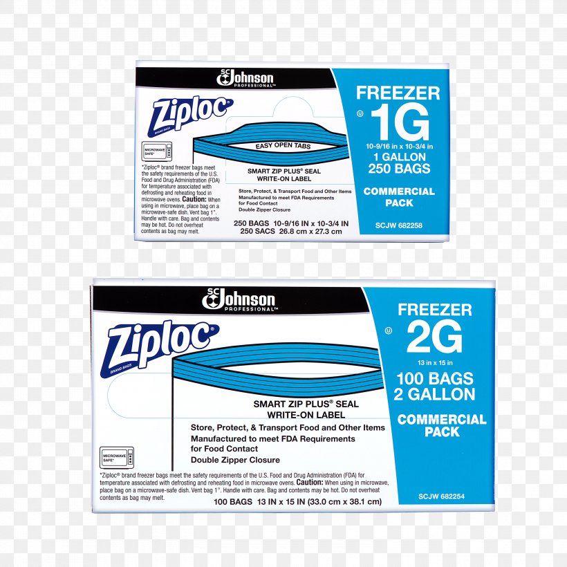 Ziploc Zipper Storage Bag Freezers S. C. Johnson & Son, PNG, 3000x3000px, Ziploc, Bag, Brand, Container, Food Storage Containers Download Free