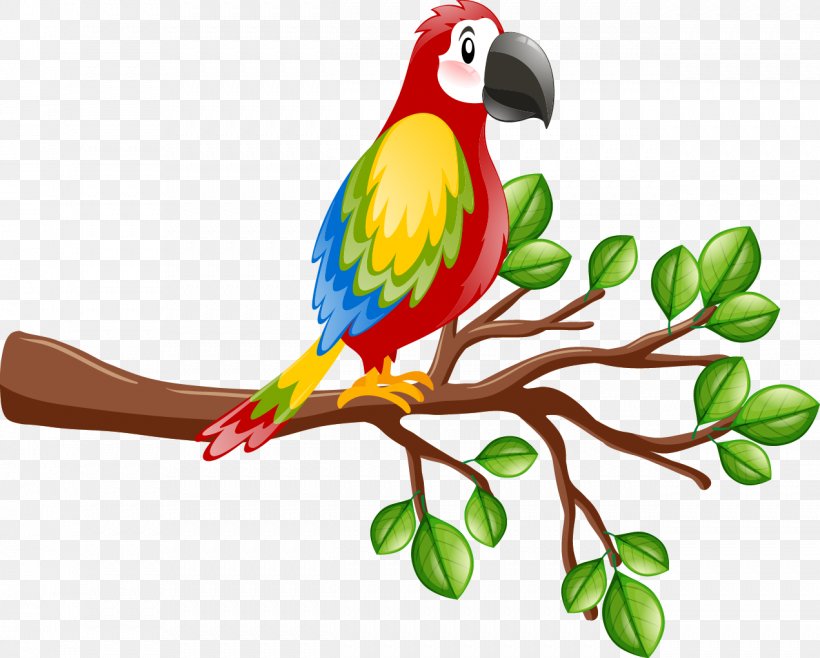 Bird True Parrot Peregrine Falcon Euclidean Vector True Macaws, PNG, 1271x1021px, Bird, Animal, Beak, Bird Of Prey, Branch Download Free