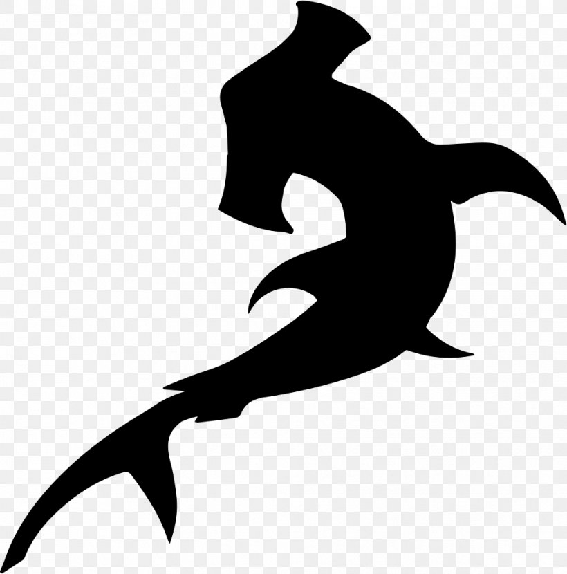 Hammerhead Shark Silhouette Scalloped Hammerhead, PNG, 981x994px, Shark